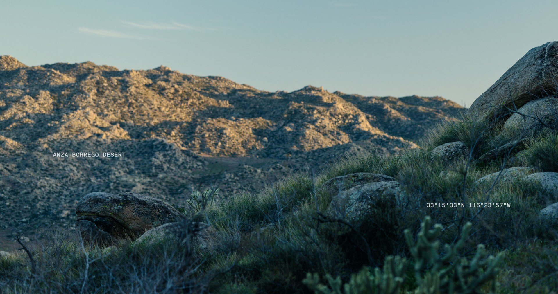 Landscape photo of Anza-Borrego Desert.