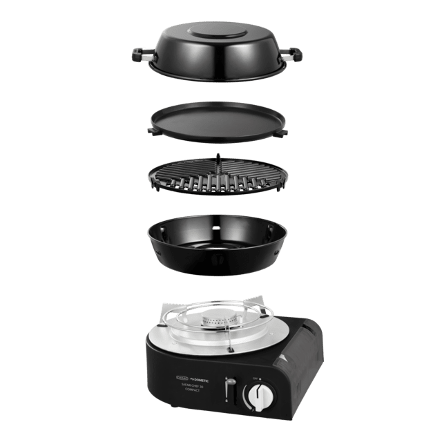 Ingenieurs knop Beschaven Dometic Cadac Safari Chef Compact 30 - Ultra compact gas BBQ, four  interchangeable cooking surfaces, 30 cm | Dometic.com