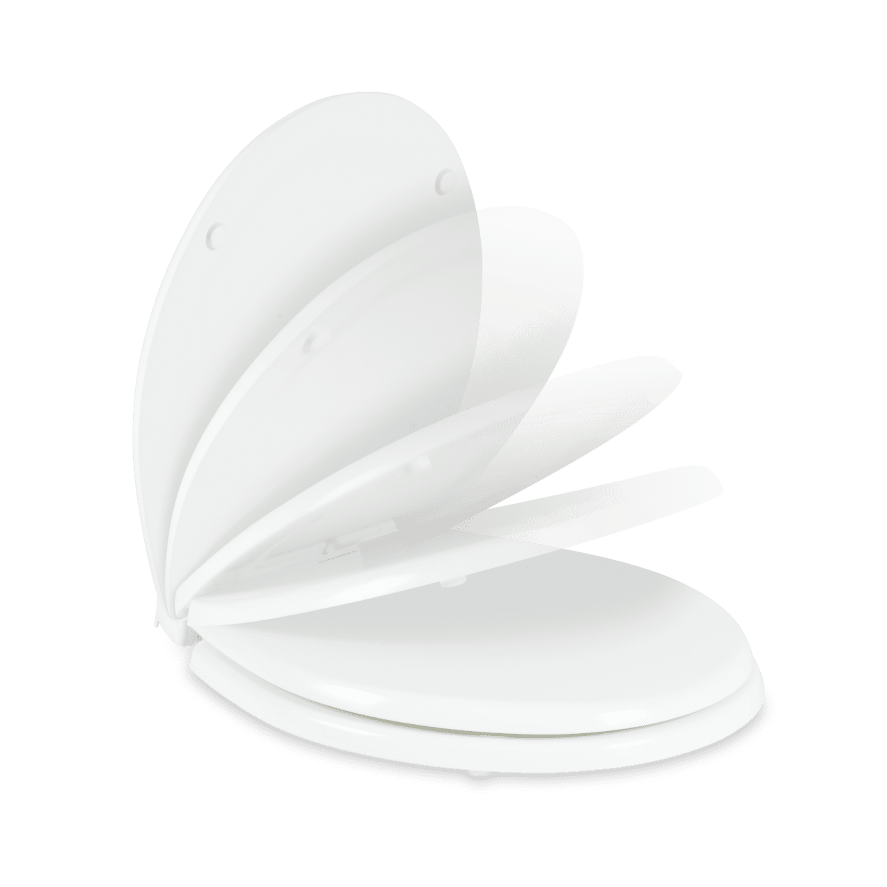 Dometic Slow Close Toilet Seat Wooden Seat (310 Round) White