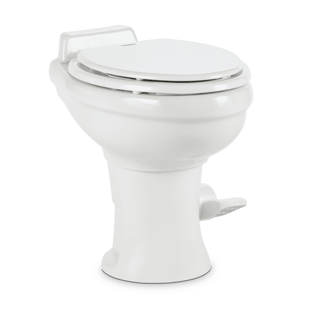 Dometic 302320081 320 Series Standard Height RV Toilet, White