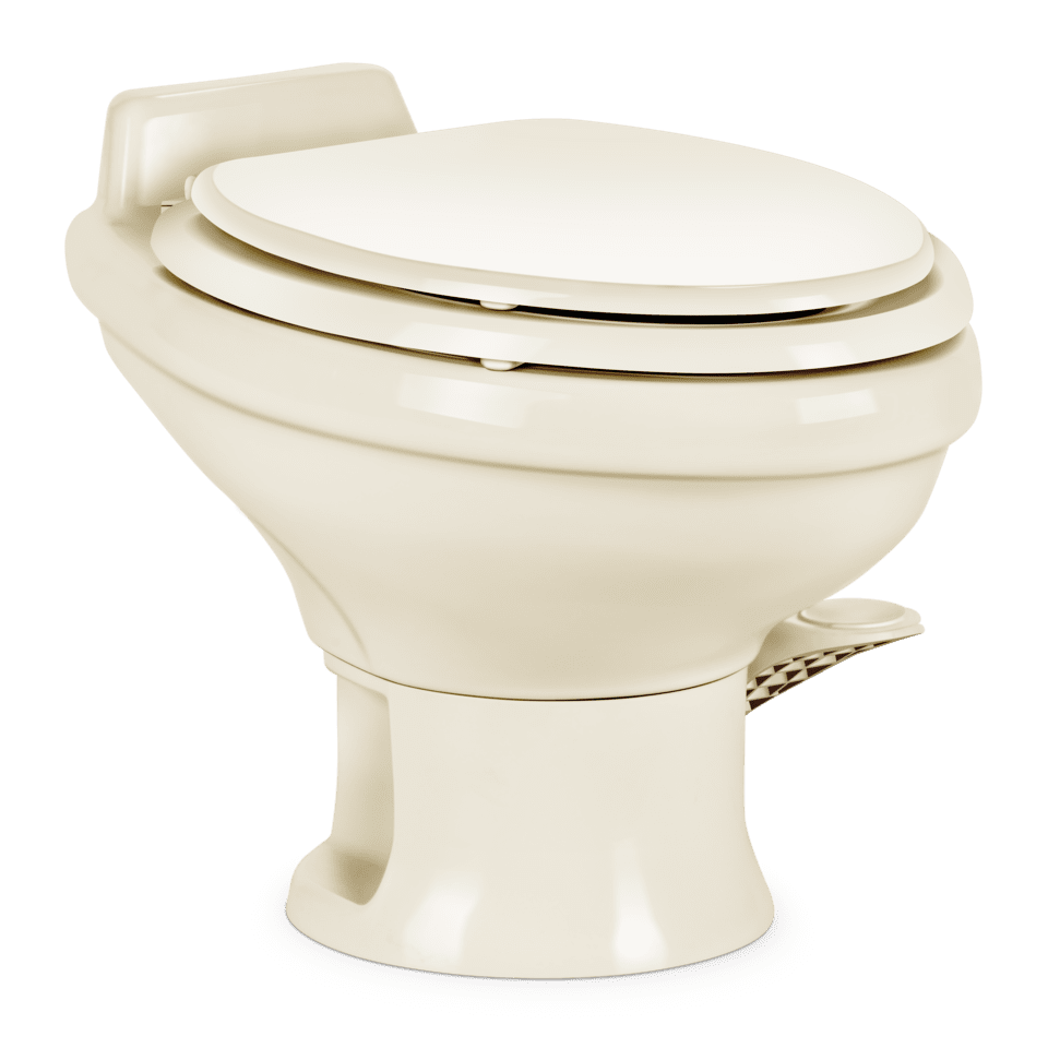 Dometic 320 Gravity toilet, elongated ceramic bowl, standard height