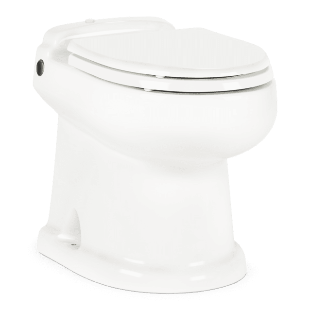 Dometic 4410 Gravity Toilet with Electronic Flush and Hand Sprayer