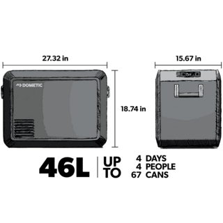 Dometic CFX3 45 - Powered 12 Volt Cooler, 46L