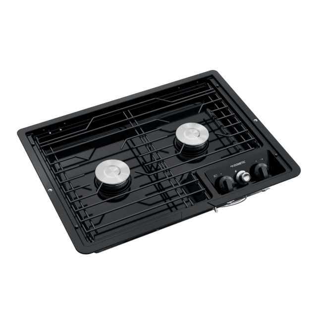 Dometic Drop In Cooktop Stainless Steel 12V Two Burner Cooktop