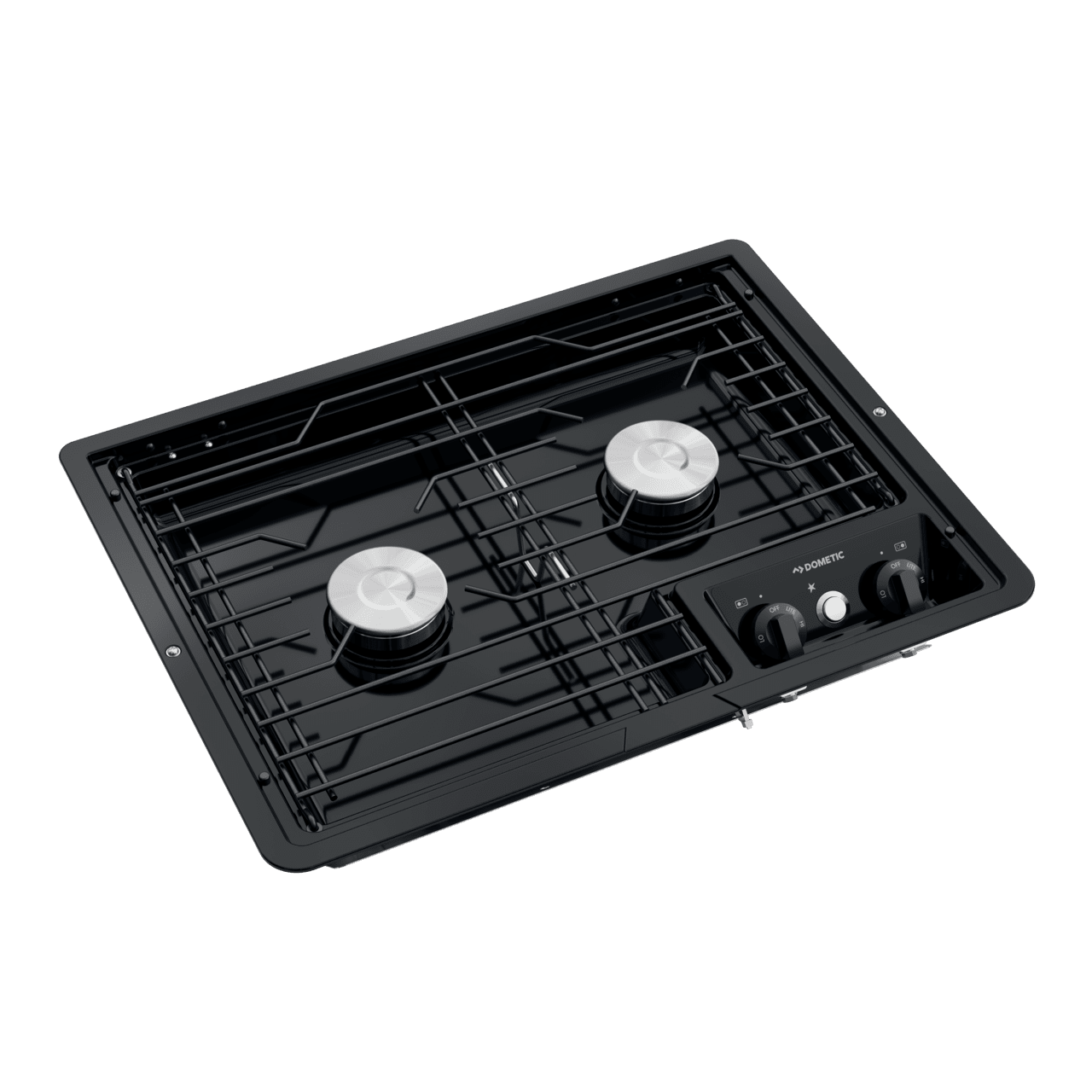 Dometic DropIn Cooktop Stainless Steel, 12V, Two Burner Coojktop