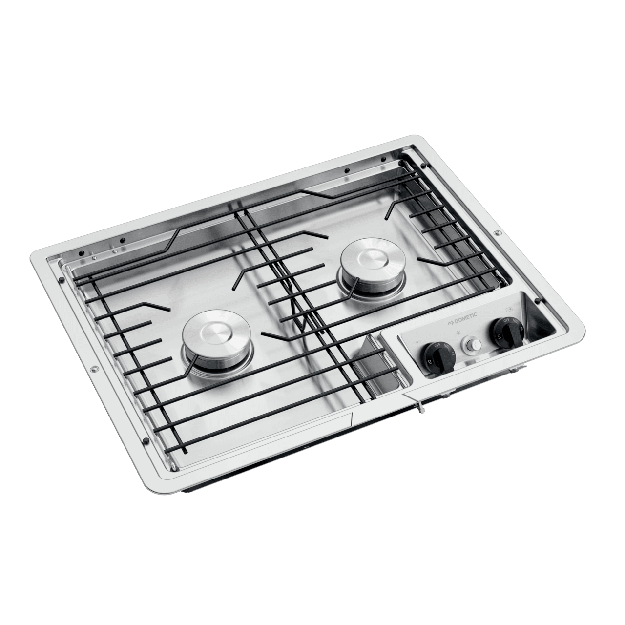 Dometic DropIn Cooktop Stainless Steel, 12V, Two Burner Cooktop