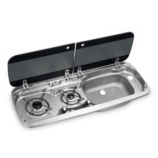 Dometic 3 burner hob deals cooktop with sink