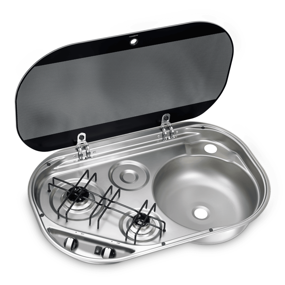 Dometic Range/Sink Combination Sink/2 Burner Cooktop Combo