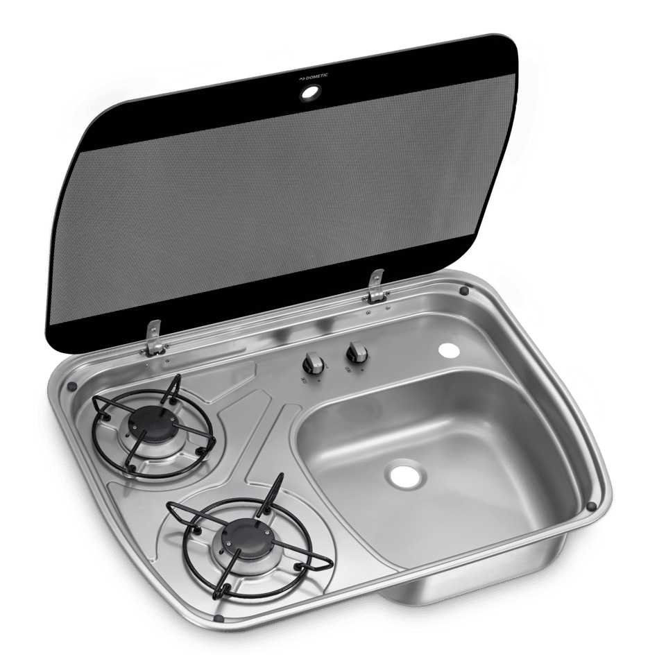 dometic-hsg-2445-two-burner-hob-and-sink-combination-with-glass-lid