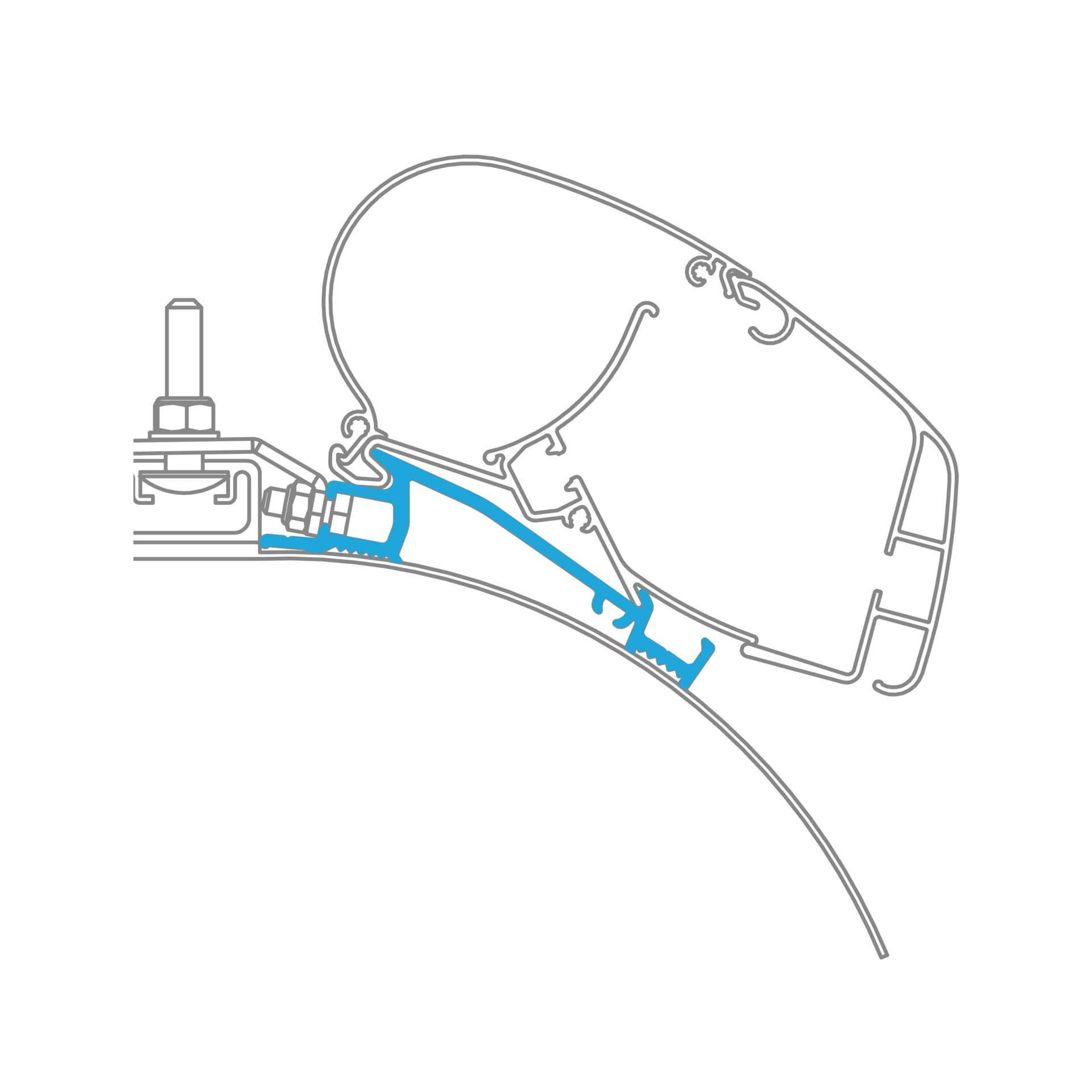 Dometic Perfectroof Adapter 028 