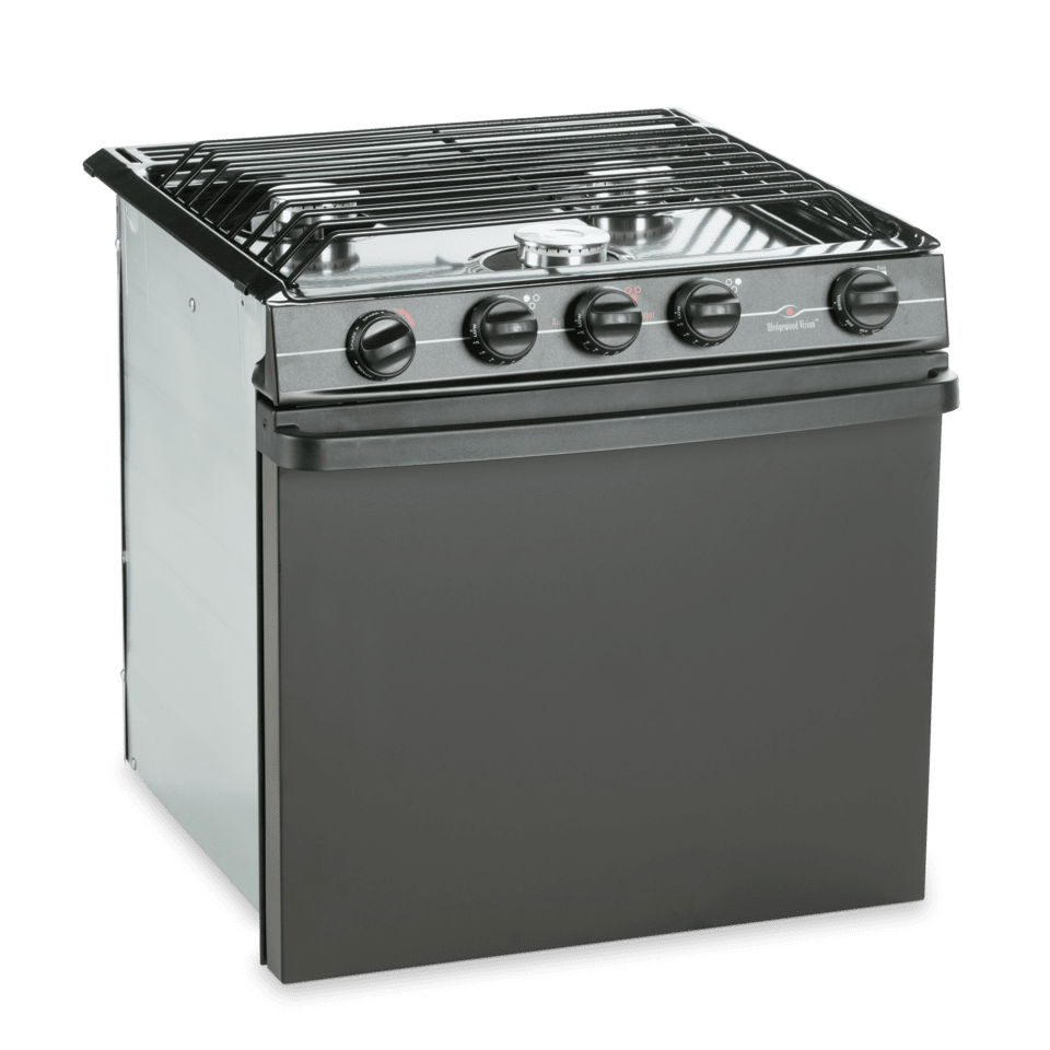 Dometic Wedgewood 3Burner Range The Dometic 21" Range with Black