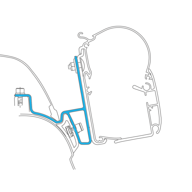 Dometic Volkswagen PerfectWall Adapter