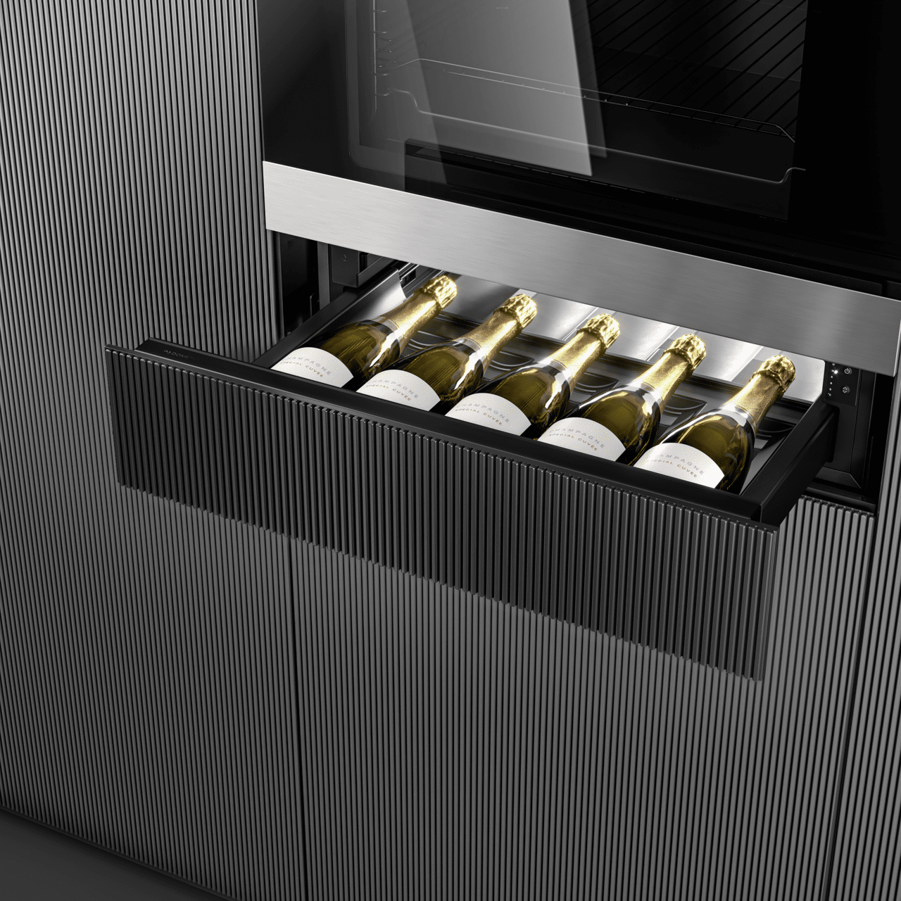 Dometic DrawBar 5S Compact wine cooler, 5 bottles, panel ready door