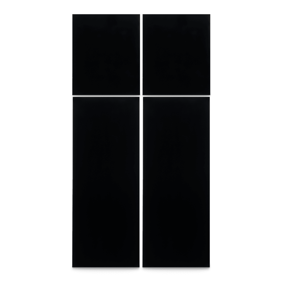 Dometic Refrigerator Door Panel Black Acrylic Panel Set for RM1350