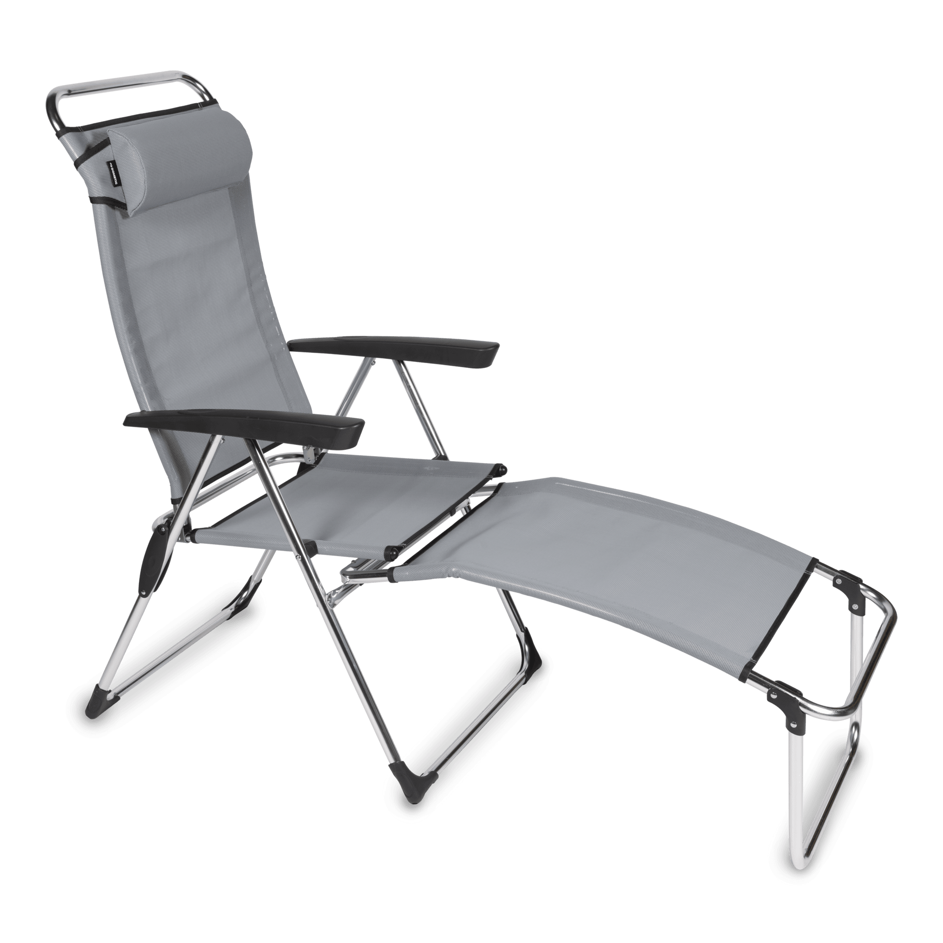 Furniture Kampa Lusso Roma Chair with Footrest Grey Home