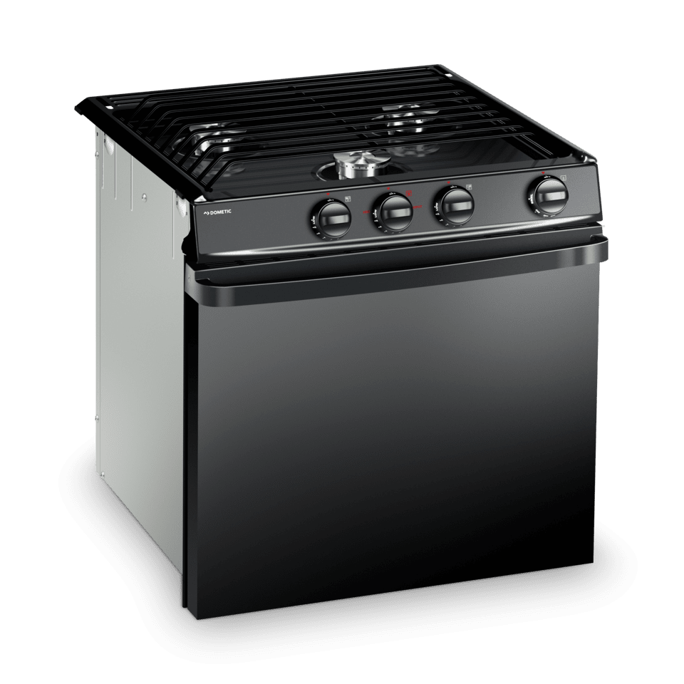 Dometic Wedgewood 3Burner Range 3 Burner Cooker 21" Black Door Range