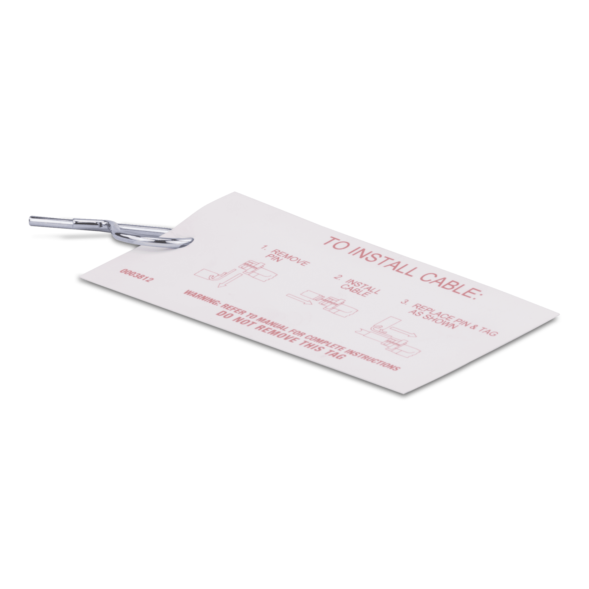 Dometic QC Hitch Pin with Tag Hitch pin with instruction tag for QuickConnect helms