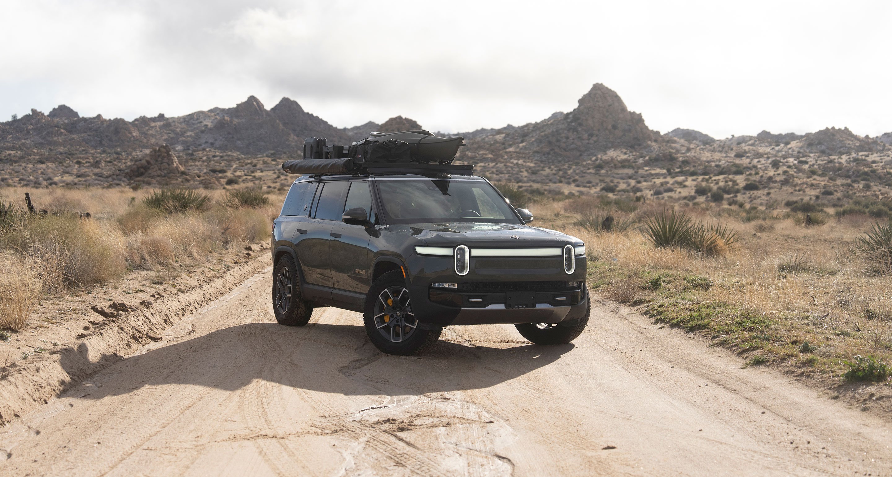 Front Runner roof racks designed for the Rivian R1T and R1S
