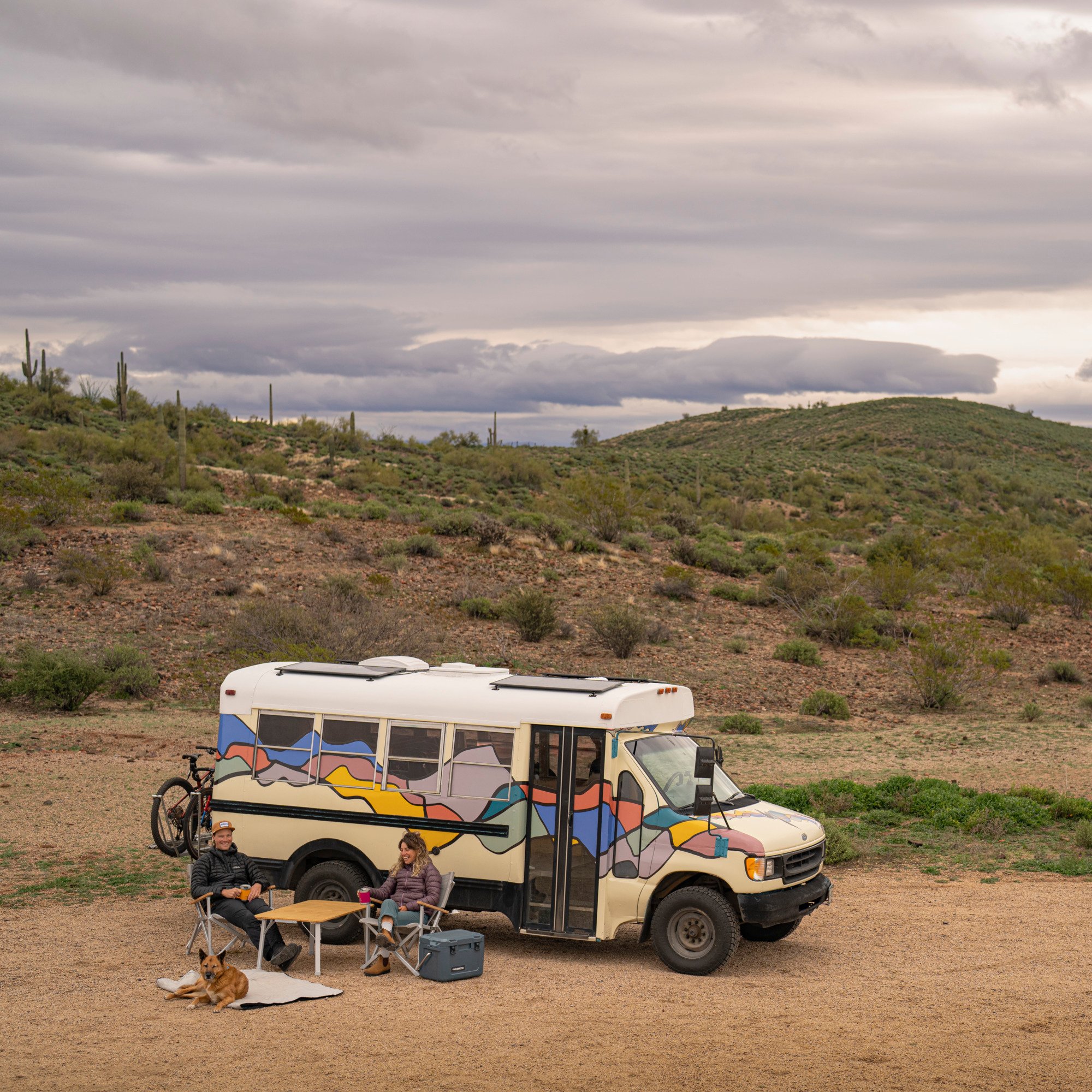 camp set up offgrid camping